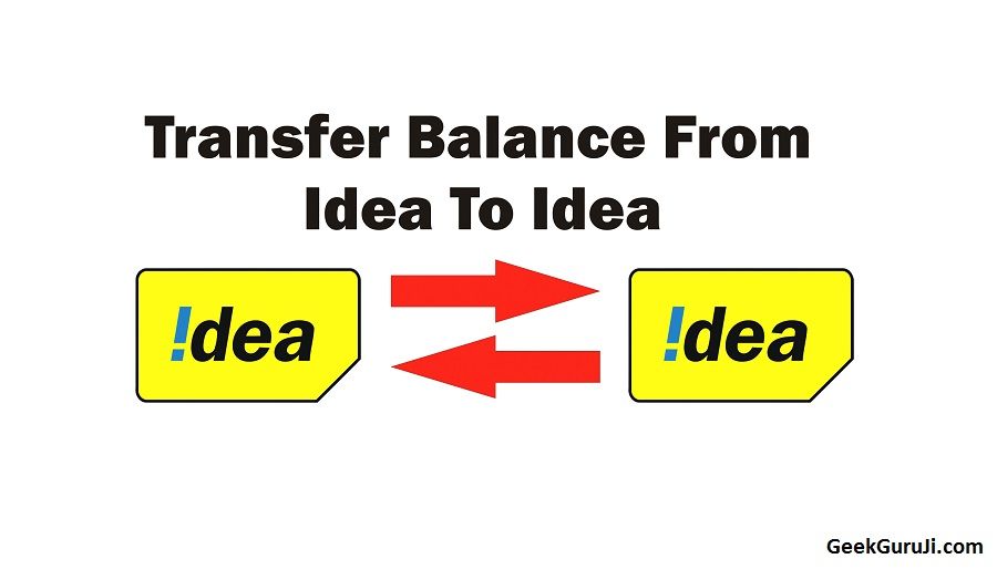 how to transfer Balance from IDEA to IDEA
