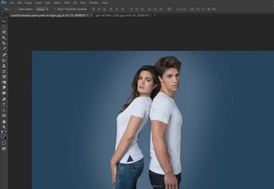 Adobe photoshop background color change method