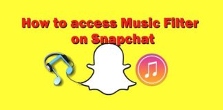 How to access Music Filter on Snapchat