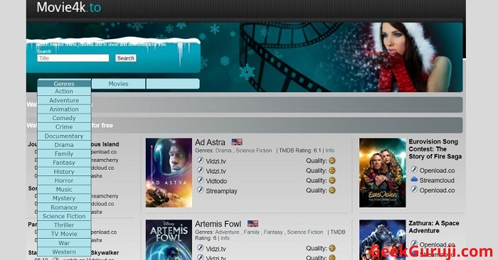 Genre Available at Movie4k