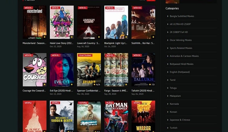 Illegal Movie Download Sites List