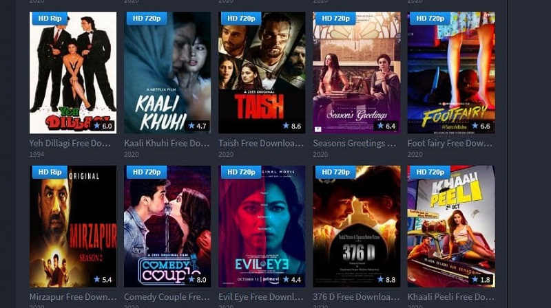 Foumovies.com (2020) HD Movie Download Website categories