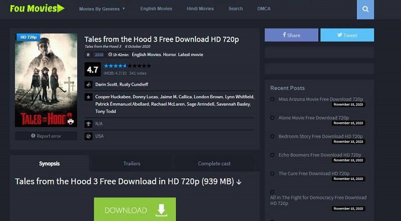 Foumovies.com (2020) HD Movie Download Website download
