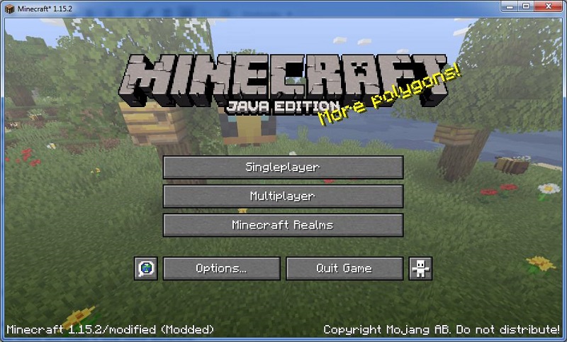 Open Minecraft and click on options