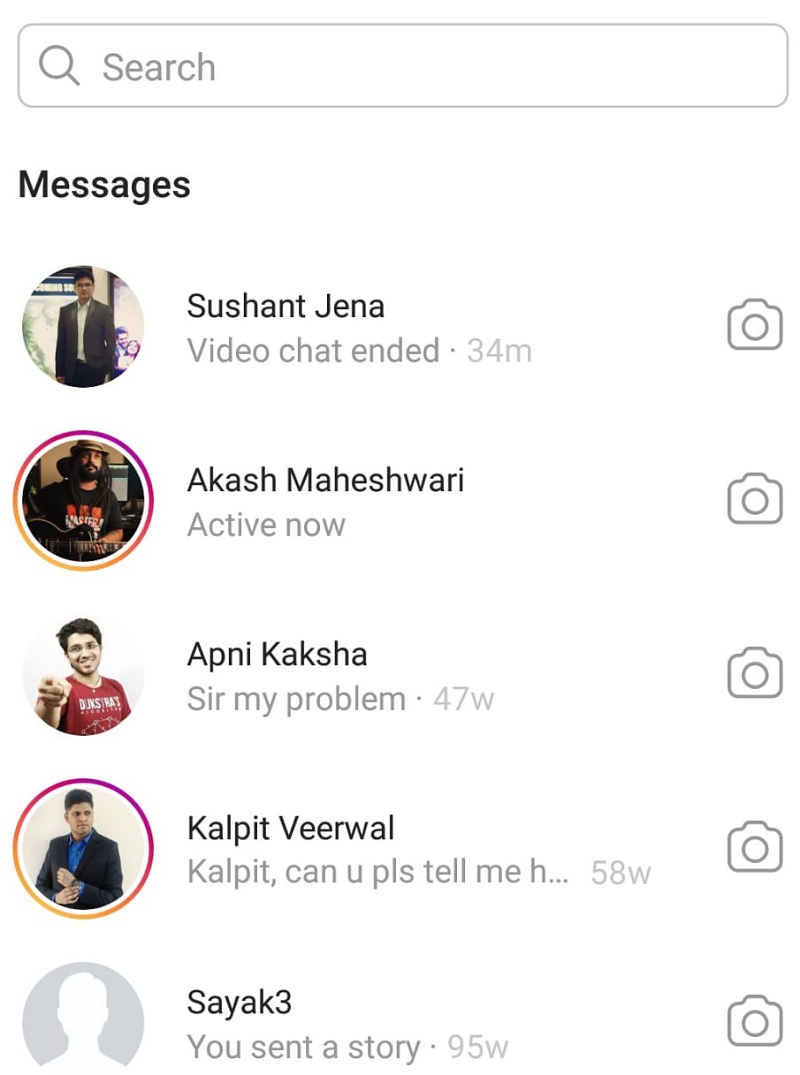 Send messages on Instagram